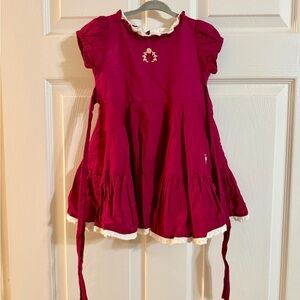 Berry Well Dressed Wolf Emily Dress with Embroidered Detail 2T